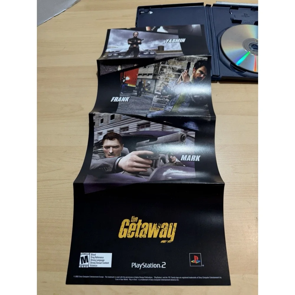 Getaway (Sony PlayStation 2, 2003). Excellent condition. CIB.